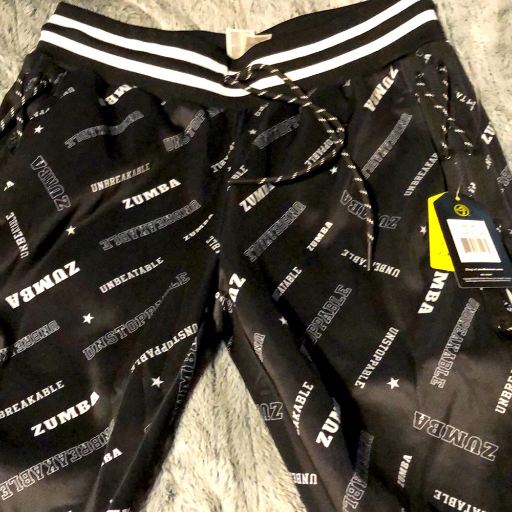Zumba pants black, size small, nwt
